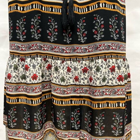ANTHROPOLOGIE One September Provencal Midi Peasant Boho Dress Embroidered XS S - Picture 5 of 13